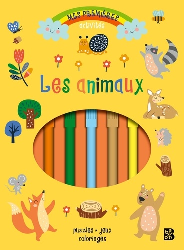 Les animaux. Puzzles, jeux, coloriages - avec 5 feutres offerts