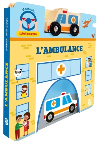 L'ambulance. Avec une jolie ambulance en bois !