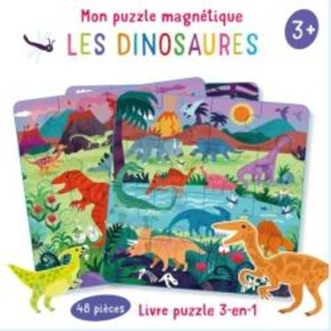 Les dinosaures. Livre puzzle 3-en-1, 48 pièces