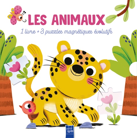 Les animaux. 1 livre + 3 puzzles magnétiques évolutifs