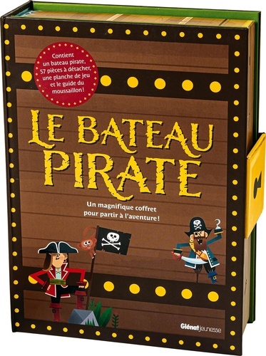 Le bateau pirate. Un magnifique coffret pour partir à l'aventure ! Avec un bateau pirate, 57 pièces à détacher, une planche de jeu et le guide du moussaillon !