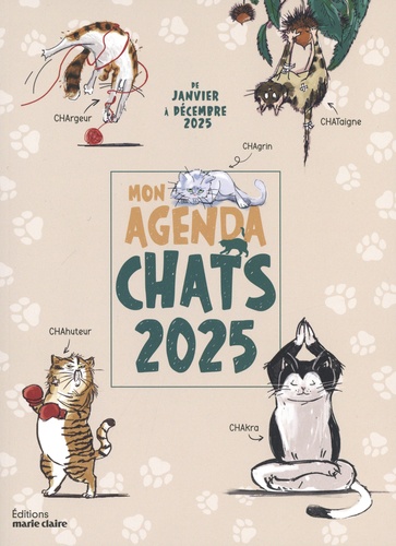 Mon agenda chat. De janvier à décembre, Edition 2025