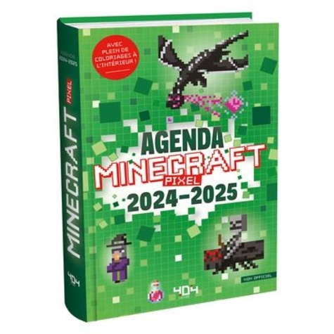 Agenda Minecraft Pixels. Edition 2024-2025