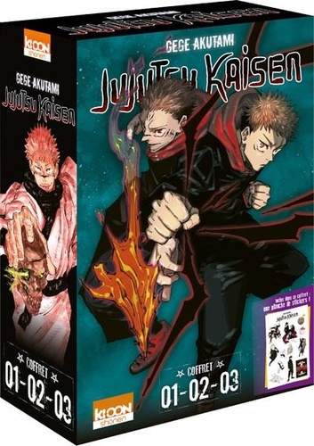 Jujutsu Kaisen Tomes 1 à 3 : Coffret en 3 volumes : tomes 1 à 3. Avec une planche de stickers