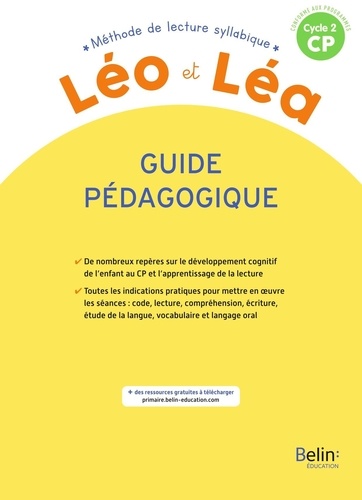 Méthode de lecture syllabique CP Cycle 2 Léo et Léa. Guide pédagogique, Edition 2019