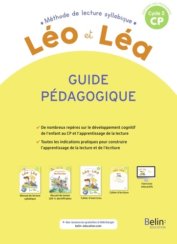 Méthode de lecture syllabique CP Cycle 2 Léo et Léa. Guide pédagogique, Edition 2021