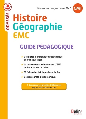 Histoire Géographie EMC CM1 Odyssée. Guide pédagogique, Edition 2024