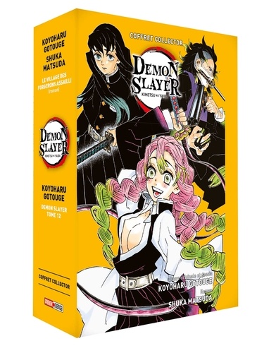 Demon Slayer Coffret en 2 volumes : Demon Slayer Tome 12 et Demon Slayer Roman Tome 5 : Le village des forgerons assailli. Edition collector