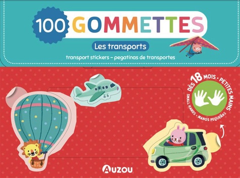 Les transports. 100 gommettes