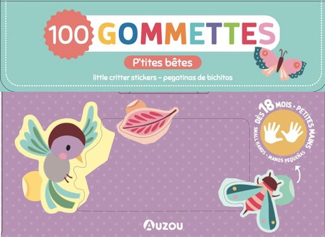 MA POCHETTE DE 100 GOMMETTES  - LES P'TITES BÊTES