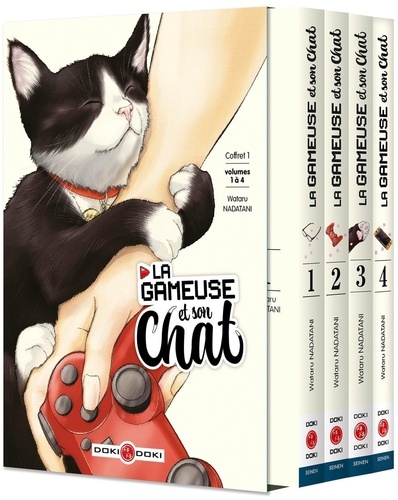 La gameuse et son chat : Coffret en 4 volumes :  Tome 1 à 4